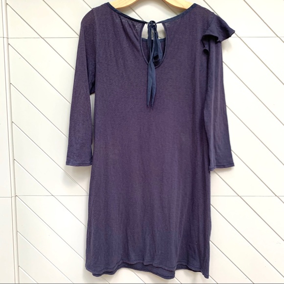 Juicy Couture Navy Asymmetrical Ruffle Dress - Picture 3 of 3